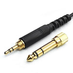 Pioneer HDJ-CUE1 / HDJ-X7 / HDJ-S7 / HDJ-X5 / HDJ-S7용 1.2m 헤드폰 스프링 오디오 케이블, 곡선 플러그, 직선 플러그