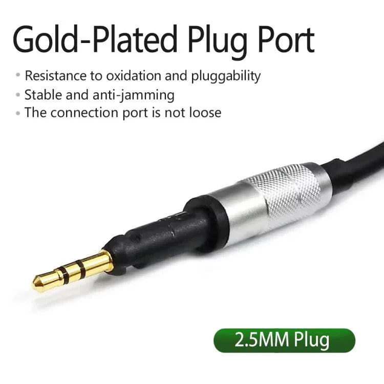 Sennheiser HD6 / HD8 / HD7 / HD598용 2.5mm-3.5mm+6.35mm 플러그 1.5m 스프링 로드 헤드폰 케이블, ZS0245