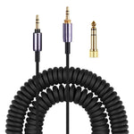Sony WH-1000XM3 / WH-1000XM2 / WH-1000XM4 / WH-H900N / WH-H800용 헤드폰 스프링 오디오 케이블, 1.5m 스프링