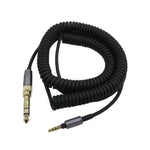 Sony WH-1000XM3 / WH-1000XM2 / WH-1000XM4 / WH-H900N / WH-H800용 헤드폰 스프링 오디오 케이블, 1.5m 스프링