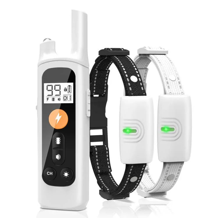 Remote Control Dog Barking Control Device Rechargeable Waterproof Electric Shock Collar, One To One, One To Two