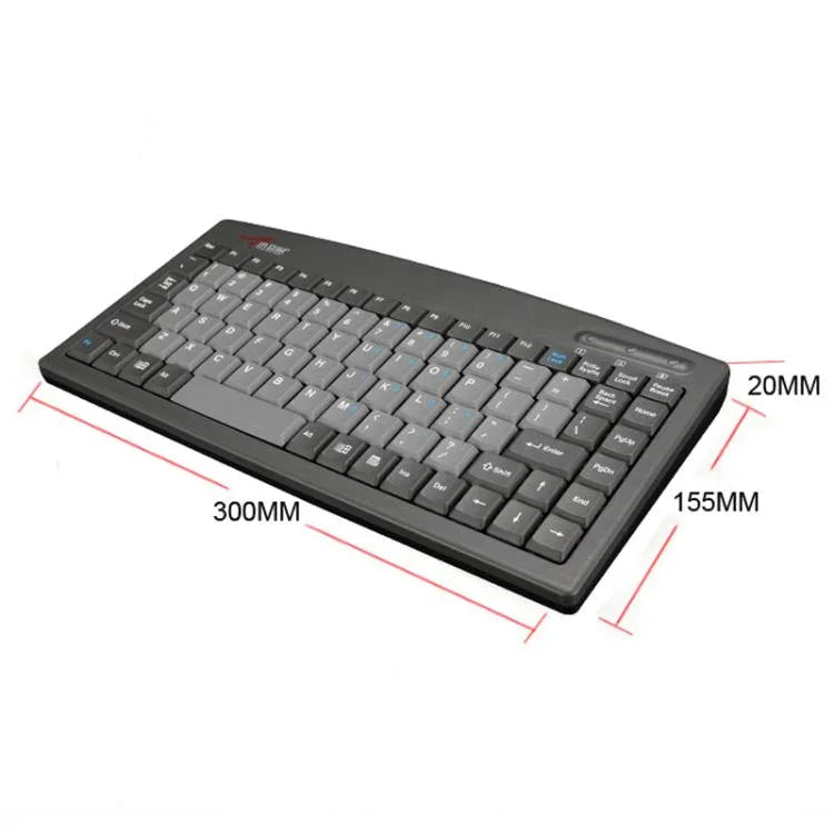 Little Kangaroo DS-9827 88키 유선 키보드 마그네틱 링 포함 노트북 산업용 사무용 키보드, PS2, USB