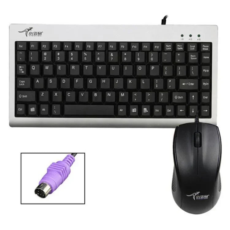 Little Kangaroo DS-9821 DS-911 노트북 산업용 유선 키보드 및 마우스 세트, USB, PS2