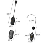무선 2.4G 마이크 증폭기 휴대용 마이크, 1 입력 1 라펠 클립, 1 입력 1 헤드웨어, 1 입력 2 라펠 클립, 1 입력 2 헤드웨어