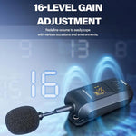 무선 2.4G 마이크 증폭기 휴대용 마이크, 1 입력 1 라펠 클립, 1 입력 1 헤드웨어, 1 입력 2 라펠 클립, 1 입력 2 헤드웨어