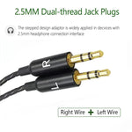 Sol Republic Master Tracks HD V8 V10 V12 X3용 3.5mm-듀얼 2.5mm 헤드폰 케이블 오디오 교체 케이블, 1.2m