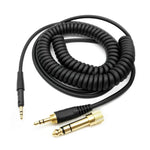 Sennheiser HD6 / HD8 / HD7 / HD598용 2.5mm에서 3.5+6.35mm 플러그 스프링 헤드폰 케이블, ZS0229