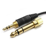 Sennheiser HD6 / HD8 / HD7 / HD598용 2.5mm에서 3.5+6.35mm 플러그 스프링 헤드폰 케이블, ZS0229