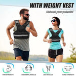 Fitness Adjustable Weights Reflective Sports Cests, 5KG