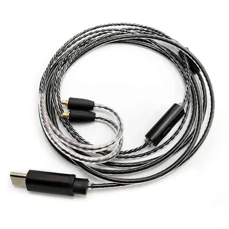 Shure SE215 / SE315 / SE425 / SE535 / SE846용 1.2m Type-C에서 MMCX 인터페이스 헤드폰 플러그 케이블, 인라인 컨트롤, 표준