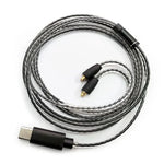Shure SE215 / SE315 / SE425 / SE535 / SE846용 1.2m Type-C에서 MMCX 인터페이스 헤드폰 플러그 케이블, 인라인 컨트롤, 표준