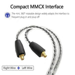 Shure SE215 / SE315 / SE425 / SE535 / SE846용 1.2m Type-C에서 MMCX 인터페이스 헤드폰 플러그 케이블, 인라인 컨트롤, 표준