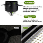 Portable Paperless Coffee Filter Cup Coffee Drip Filter Cone, White, Black, Black With Base, White With Base