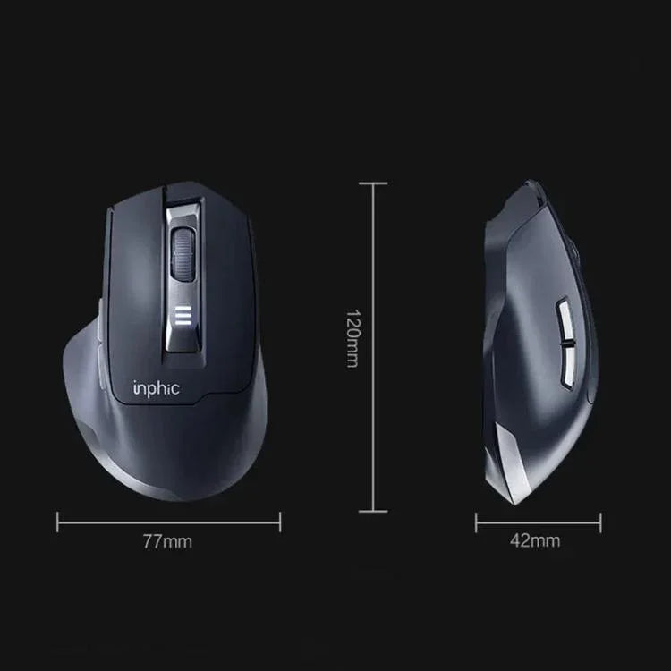 Inphic M9 2.4G 무선 마우스 비즈니스 사무용 가정용 인체공학적 무음 컴퓨터 마우스, M9
