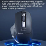 Inphic M9 2.4G 무선 마우스 비즈니스 사무용 가정용 인체공학적 무음 컴퓨터 마우스, M9