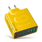 150W 4USB+4타입-C 8포트 QC3.0 고속 충전 휴대폰 충전기, EU 플러그 (블랙), EU 플러그 (화이트), EU 플러그 (옐로우), US 플러그 (블랙), US 플러그 (화이트), US 플러그 (옐로우), UK 플러그 (블랙), UK 플러그 (화이트), UK 플러그 (옐로우)