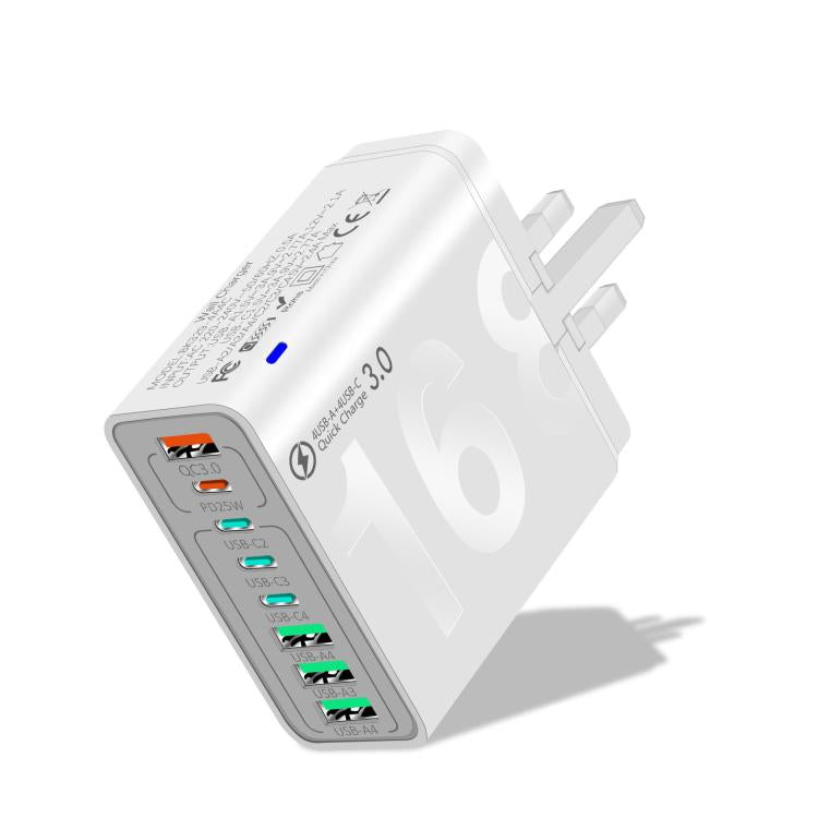 150W 4USB+4타입-C 8포트 QC3.0 고속 충전 휴대폰 충전기, EU 플러그 (블랙), EU 플러그 (화이트), EU 플러그 (옐로우), US 플러그 (블랙), US 플러그 (화이트), US 플러그 (옐로우), UK 플러그 (블랙), UK 플러그 (화이트), UK 플러그 (옐로우)