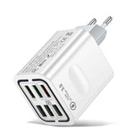 BK321 6USB 멀티 포트 고속 충전 휴대폰 충전기, EU 플러그 (블랙), EU 플러그 (화이트), EU 플러그 (옐로우), US 플러그 (블랙), US 플러그 (화이트), US 플러그 (옐로우), UK 플러그 (블랙), UK 플러그 (화이트), UK 플러그 (옐로우)