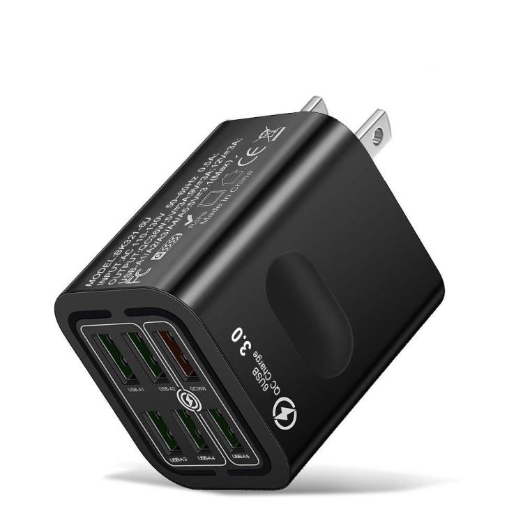 BK321 6USB 멀티 포트 고속 충전 휴대폰 충전기, EU 플러그 (블랙), EU 플러그 (화이트), EU 플러그 (옐로우), US 플러그 (블랙), US 플러그 (화이트), US 플러그 (옐로우), UK 플러그 (블랙), UK 플러그 (화이트), UK 플러그 (옐로우)