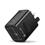 BK321 6USB 멀티 포트 고속 충전 휴대폰 충전기, EU 플러그 (블랙), EU 플러그 (화이트), EU 플러그 (옐로우), US 플러그 (블랙), US 플러그 (화이트), US 플러그 (옐로우), UK 플러그 (블랙), UK 플러그 (화이트), UK 플러그 (옐로우)