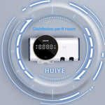 HUIYE UV 칫솔 및 면도기 살균 건조기 LCD 디스플레이 벽걸이형 무타공 전동 칫솔 살균기