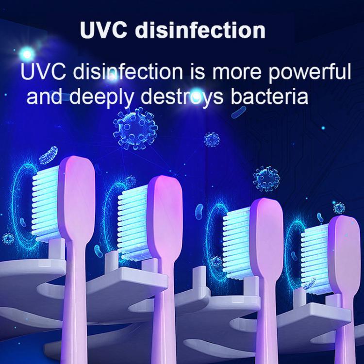 충전식 UV 칫솔 및 컵 살균기 벽걸이형 - 무타공 설치 단일 사용자용
