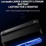 인체 센서, 시간 표시, USB-C 고속 충전, 무타공 벽걸이 홀더가 있는 스마트 UV 칫솔 살균기 및 건조기