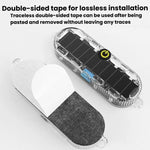 Car Solar-Powered Anti-Collision Warning Light Motorcycle Wireless LED Rear Tail Light, 2pcs