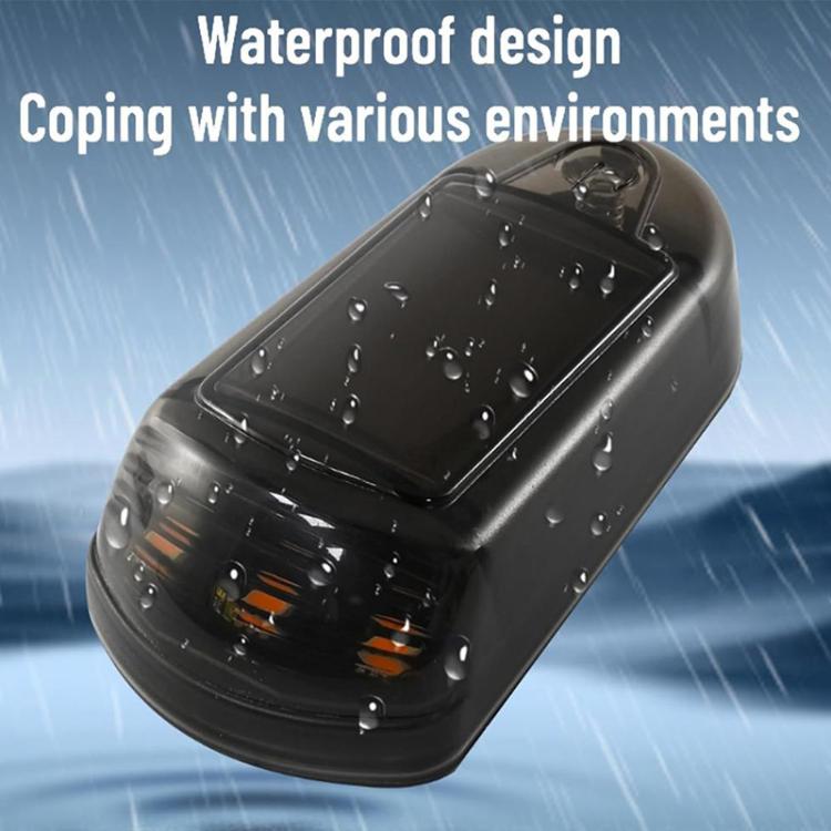 Solar-Powered Roof Warning Light LED Roof Strobe Light For Trucks Pickups, Transparent Yellow Light, Transparent White Light, Transparent 7 Colors, Transparent Black Yellow Light, Transparent Black White Light, Transparent Black 7 Colors