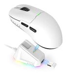Ajazz 2.4G / 유선 듀얼 모드 게이밍 마우스 PAW3395 칩, AJ159P 충전 도크 포함 블랙, AJ159P 충전 도크 포함 화이트, AJ159 화이트