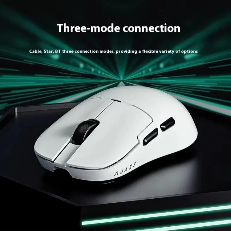 Ajazz NearLink / 유선 / 블루투스 트리 모드 마우스, AJ159 NL 400mAh PAW3311 화이트, AJ159 NL 800mAh PAW3311 블랙, AJ159 NL 800mAh PAW3311 화이트, AJ159 NL P 800mAh PAW3395 블랙, AJ159 NL P 800mAh PAW3395 화이트