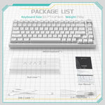 Ajazz AK820 핫스왑 유선 기계식 키보드 라이트 포함, 그린 스위치 아이스 블루 라이트 화이트, 레드 스위치 화이트 라이트 블랙, AS 레드 스위치 화이트 라이트 그레이 화이트, HP 스위치 화이트 라이트 화이트 그레이, 씨 솔트 스위치 RGB 퍼플 화이트 블루