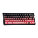Ajazz AK650 화면 노브 RGB 라이트 탑재 트라이모드 무선 기계식 키보드, 플라잉 피쉬 스위치 퍼플 화이트 블루, 드림 스위치 퍼플 화이트 블루, 드림 스위치 블랙 그레이 옐로우, 드림 스위치 측면 각인 그라데이션 블랙베리