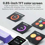 Ajazz AK650 화면 노브 RGB 라이트 탑재 트라이모드 무선 기계식 키보드, 플라잉 피쉬 스위치 퍼플 화이트 블루, 드림 스위치 퍼플 화이트 블루, 드림 스위치 블랙 그레이 옐로우, 드림 스위치 측면 각인 그라데이션 블랙베리