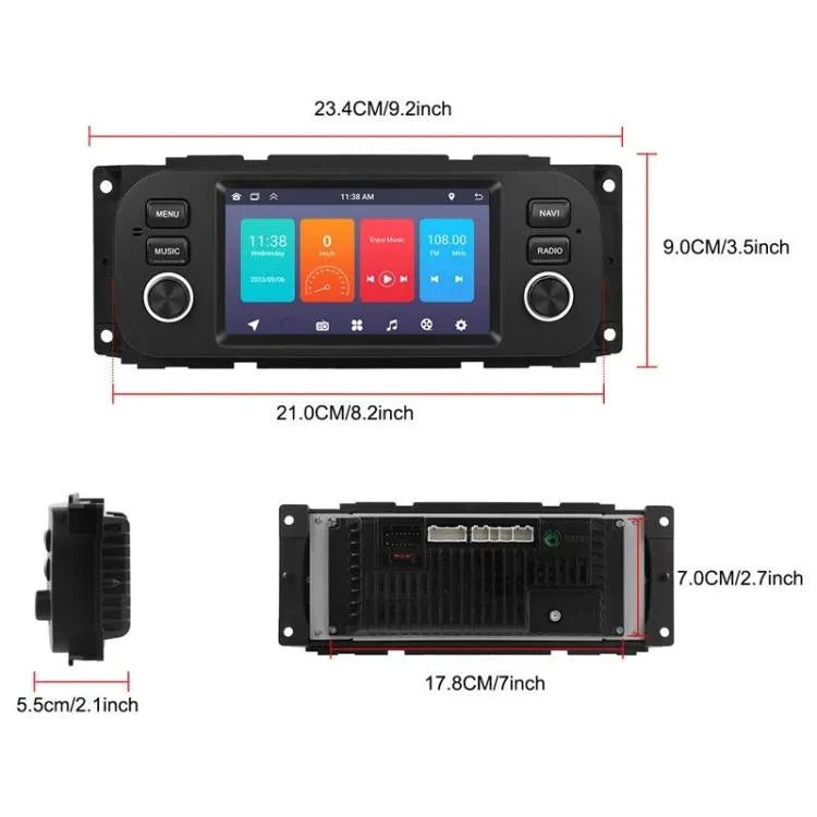 5 Inch Landscape Android Car Player Car Central Control All-In-One Unit, Standard, Standard+12 Lights Camera+Mic