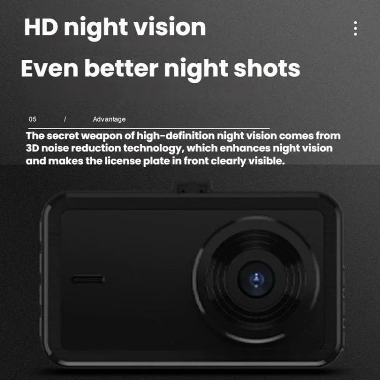 흡착 컵 브래킷 HD 야간 투시 전후면 이중 녹화 WiFi 차량용 블랙박스