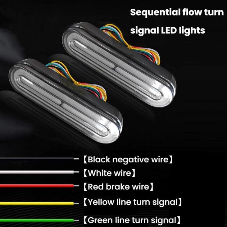 DC10-80V 60 LED Brake Tail Light Turn Signal For Electric Beach Motorcycles And Electric Bicycles