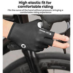 WEST BIKING 통기성 충격 흡수 미끄럼 방지 반가락 사이클링 장갑, M, L, XL, XXL