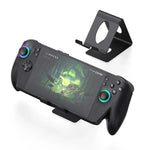 JYS 휴대용 콘솔용 범용 금속 데스크탑 스탠드, ROG Xbox Ally/X, 스위치, 스팀 덱, 레노버 리전 고 호환, 화이트 및 블랙 데스크탑 스탠드