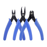 DIY Jewelry Making Tools High Carbon Steel Head & Anti-Slip PVC Handle, Positioning Pliers, Hook Pliers, Cutting Pliers