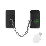 Smart Fingerprint Chain Lock with Electronic Key Child & Pet Safety Window Restrictor