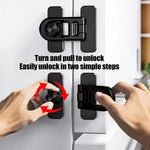 2개입 어린이 안전 냉장고 잠금장치 무타공 방지 끼임 방지 아기 안전 잠금장치