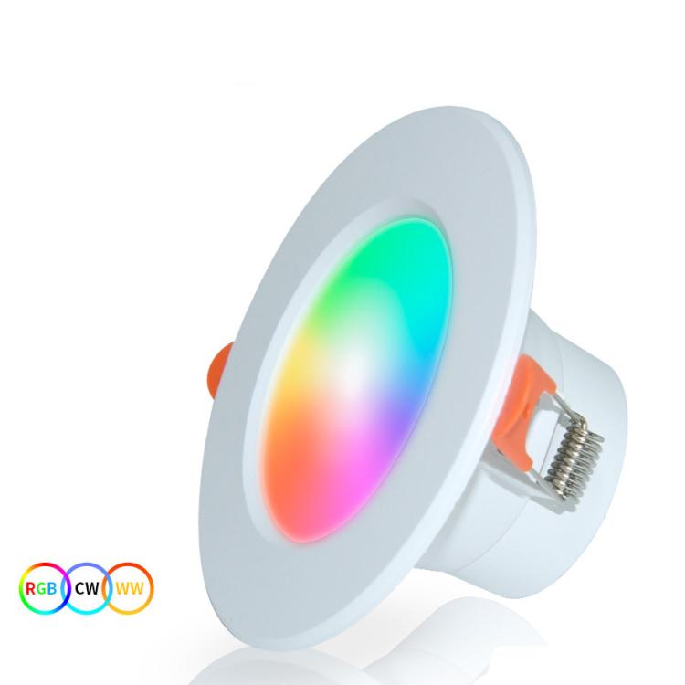 Tuya Zigbee 호환 매입형 천장 조명 RGB+CW+WW 조광 LED 다운라이트, 7W 3.5인치, 10W 4인치, 15W 인치