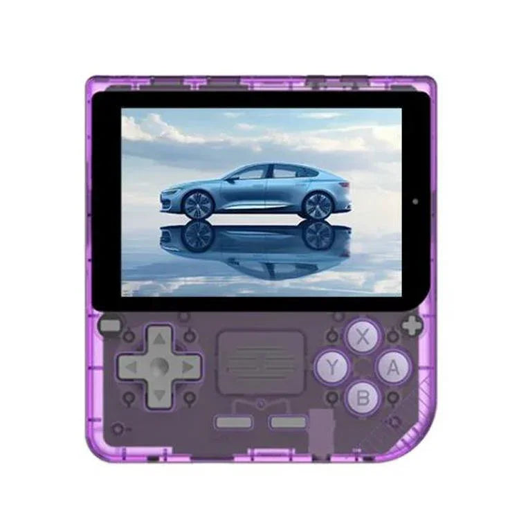 POWKIDDY V10 레트로 휴대용 게임 콘솔 3.5인치 IPS OCA 풀핏, 쿼드코어 Cortex-A35 1.5GHz, 64G, 128G