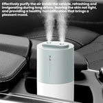 Portable Dual-Spray Humidifier With USB Night Light