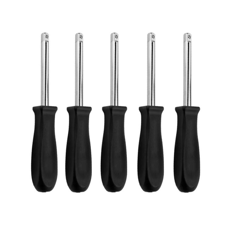 5개 소켓 렌치 핸들 연장봉 조합 수리 도구, 1/4x150mm 크롬 도금, 1/4x150mm 아연 도금