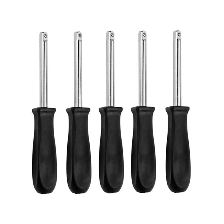 5개 소켓 렌치 핸들 연장봉 조합 수리 도구, 1/4x150mm 크롬 도금, 1/4x150mm 아연 도금
