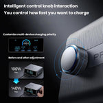 ANKER Prime 갈륨 나이트라이드 250W 고속 충전기 4 타입-C+2 USB 6포트 데스크탑 스마트 디스플레이 충전 스테이션, US 플러그, A2345