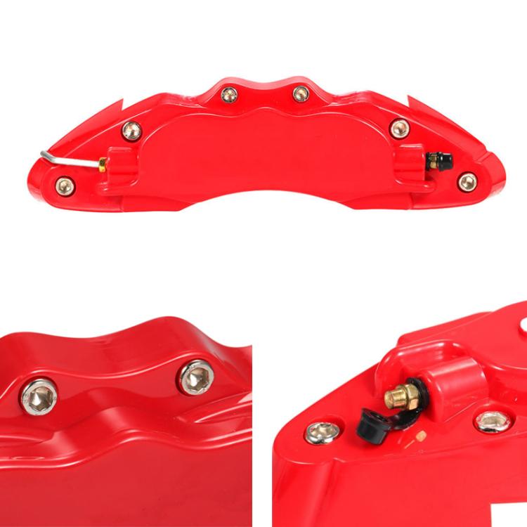 2pcs /Set Car High-Temperature Resistant Brake Caliper Cover Kit, S Red, M Red, L Red, S Blue, M Blue, L Blue, S Yellow, M Yellow, L Yellow, S Silver, M Silver, L Silver, S Black, M Black, L Black