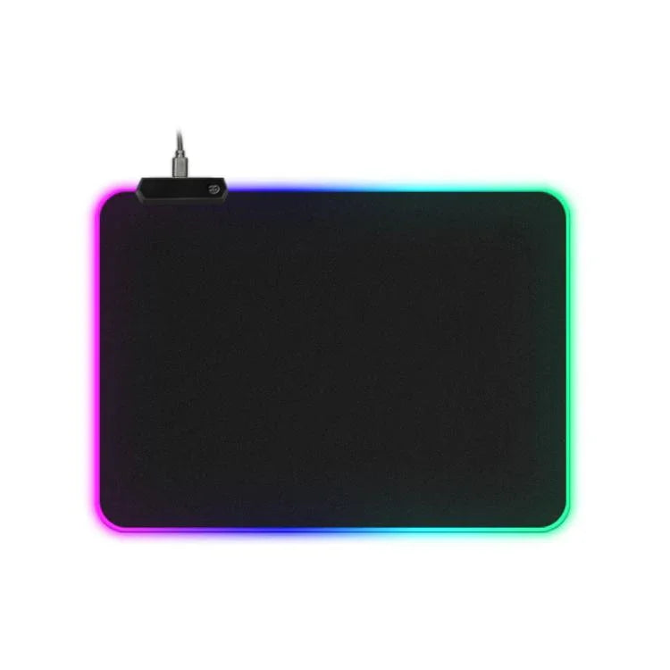 마이크로 USB LED 발광 마우스 키보드 패드 RGB 컬러풀 라이트 잠금 가장자리 두꺼운 마우스 데스크 패드, 250x350x3mm, 250x350x4mm, 300x800x3mm, 300x800x4mm, 400x900x3mm, 400x900x4mm
